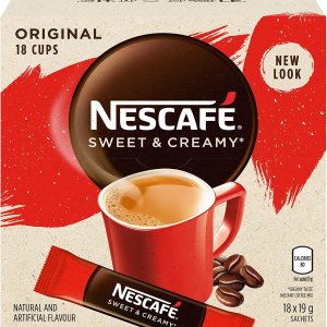 史低价：Nescafé 原味速溶咖啡 6盒x18袋 共108袋，仅$0.28/杯