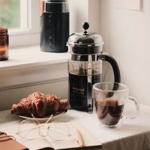 超后一天：Bodum 丹麦网红咖啡用具热卖 手冲咖啡壶$22.5 便携法压壶$18