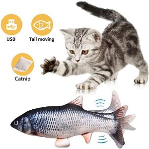Diliss 电动猫咪玩具 会跳的鱼 含猫薄荷 让猫咪释放天性尽情抓鱼