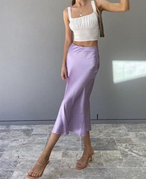 香芋紫醋酸裙