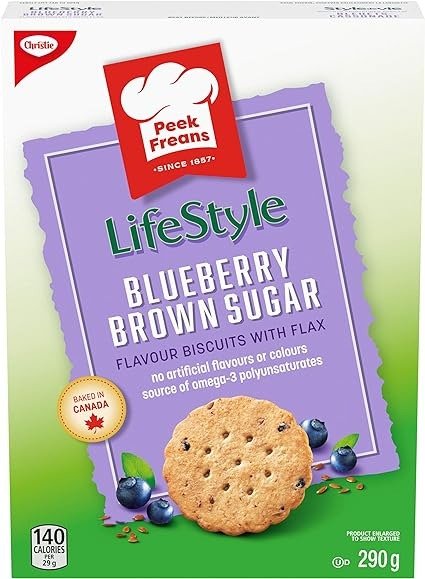 Peek Freans 生活方式蓝莓红糖亚麻饼干 | 290 g