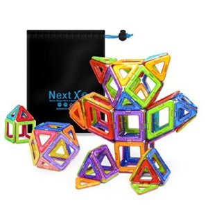 NextX彩色磁性建筑玩具64片