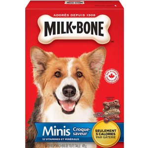 白菜价：Milk-Bone 狗狗零食小饼干475g 5种口味 富含维生素