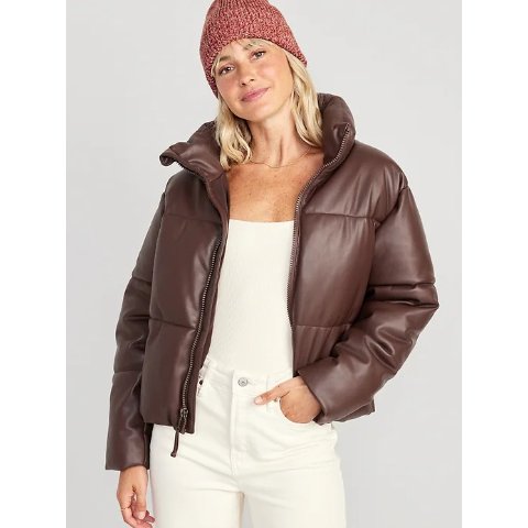 Water-Resistant Hooded Faux-Fur-Lined Parka for Women