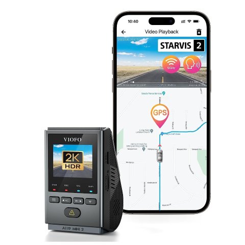 史低价：VIOFO A199 Mini 2行车记录仪 2K 60FPS/HDR画质 声控指令