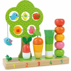 Vilac玩耍中开发宝宝智力蔬菜造型学数玩具