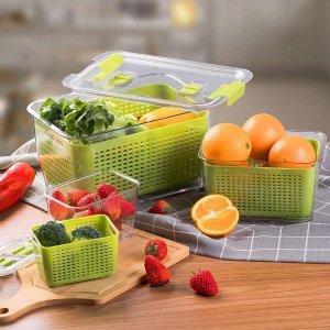 Luxear 蔬果保鲜盒3个，延长蔬果寿命，让冰箱更干净整洁