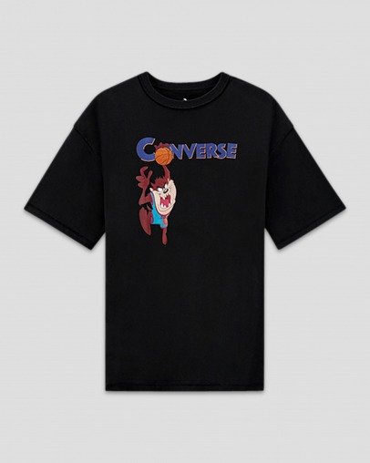 Mens Converse Space Jam A New Legacy T Shirt Converse Black