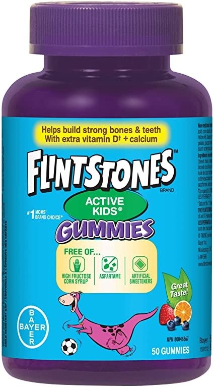 FLINTSTONES 混合水果味-复合维生素 50粒
