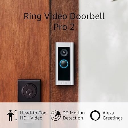 Ring Video Doorbell Pro 2 鸟瞰可视门铃