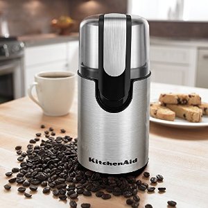 KitchenAid 一键式咖啡研磨机  12杯容量 可拆卸研磨杯 清洗方便