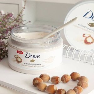 Dove 冰激凌身体磨砂膏 澳洲坚果+牛奶大米 平滑滋润粗糙肌