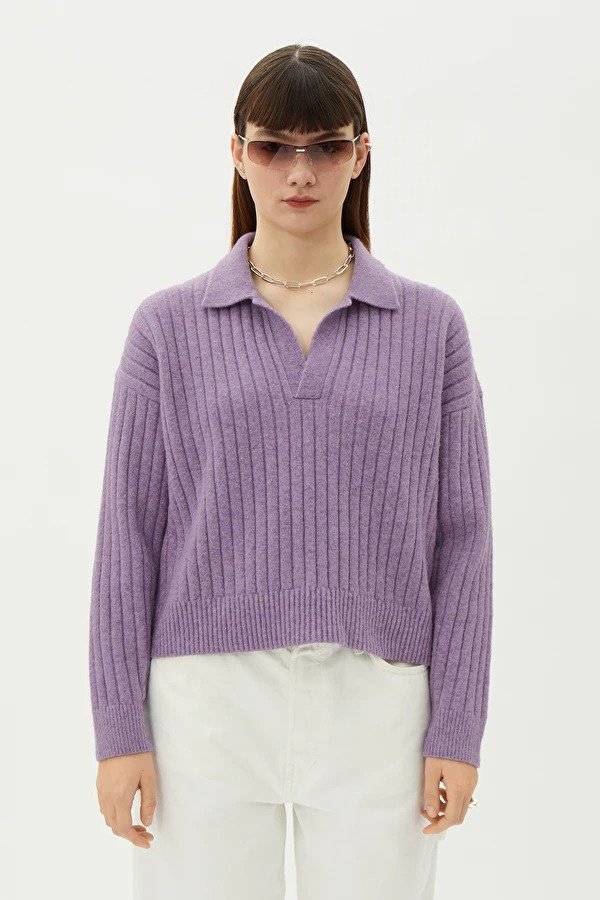 香芋紫毛衣