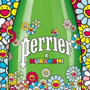 新品预告：Perrier x 村上隆联名款气泡水 招牌太阳花开满瓶身
