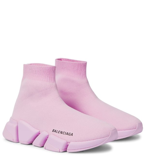 粉色袜子靴