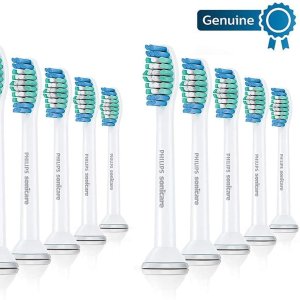 Philips 飞利浦 Sonicare 标准清洁刷头10个装 1.5倍清除牙菌斑