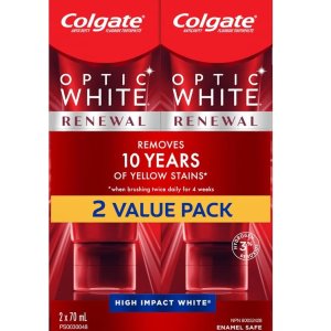 Colgate 光学美白再生牙膏70ml 可去除10年的黄渍?!
