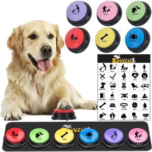 ESYELEC 狗狗对话按钮6个装 可录音训练狗狗表达情绪