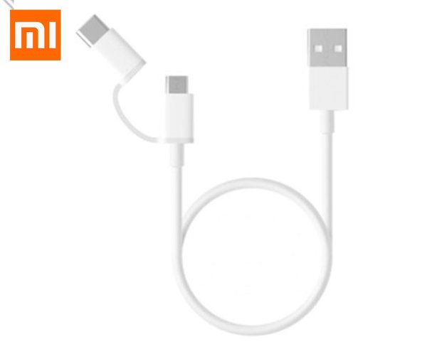 Mi 2-in-1 USB Cable Micro USB to Type C (100cm)