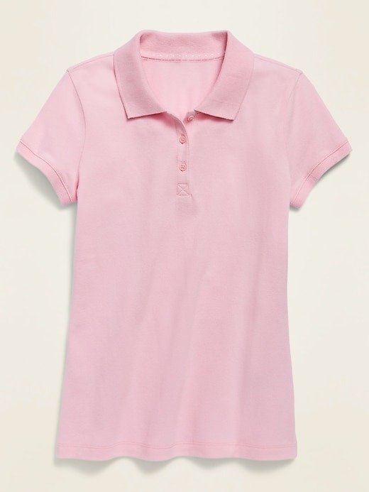 粉色Polo衫