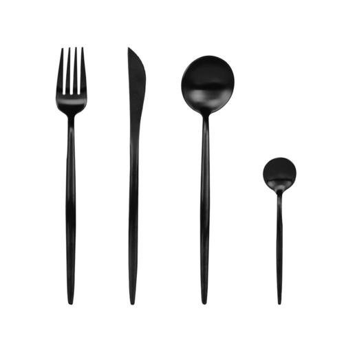 金属餐具4件套 黑色