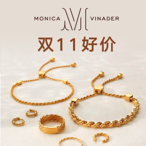 Monica Vinader 11.11大促 收小红绳、珍珠贝壳项链、耳饰等