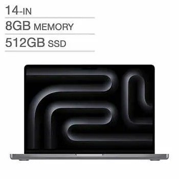 MacBook Pro 14.2 in., M3, 8 GB RAM, 512 GB SSD, Space Grey