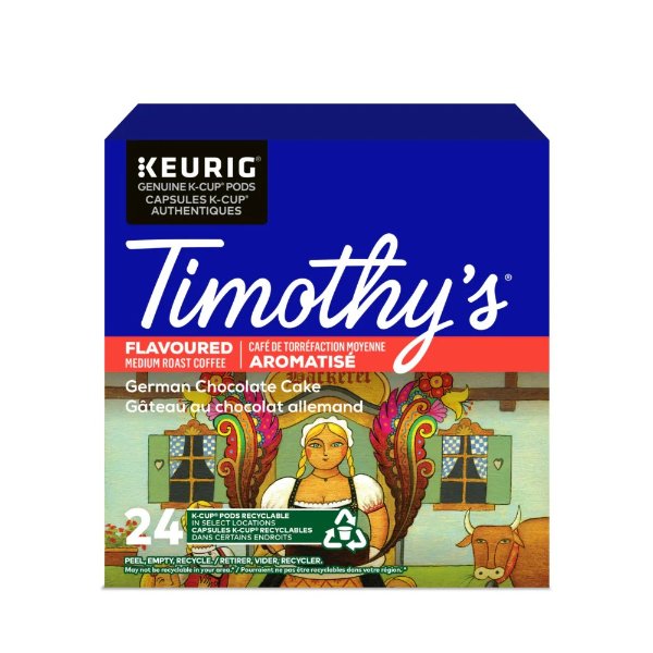 Timothy's 德国巧克力蛋糕咖啡K杯 24杯