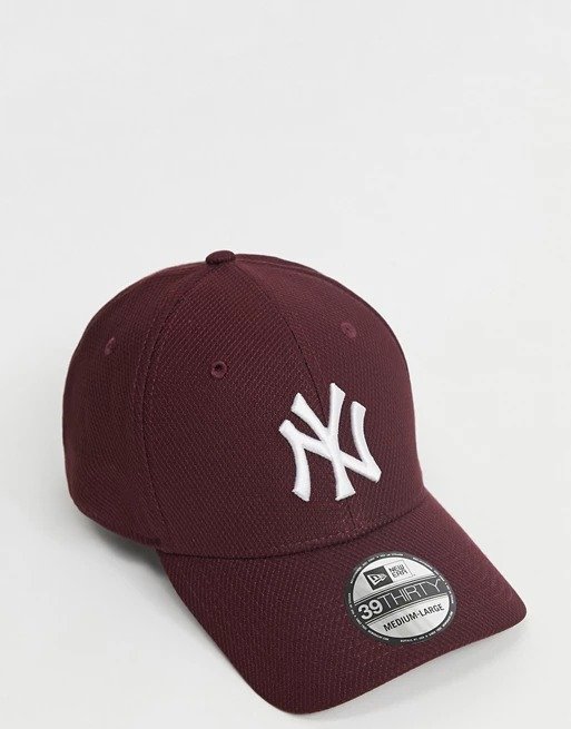 酒红色NY棒球帽