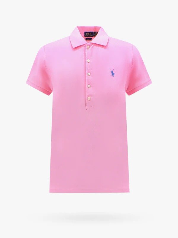 粉色Polo衫