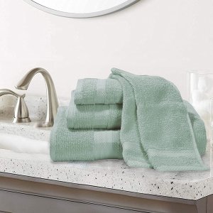 网络星期一：GLAMBURG 超软纯棉毛巾套装 8件，可机洗可烘干消毒