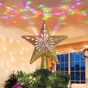 再降！Lewondr 圣诞树顶星LED投影灯 精致创意 氛围感top