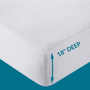 史低价：Bedsure 100% 防水床垫保护罩 延长床垫使用寿命