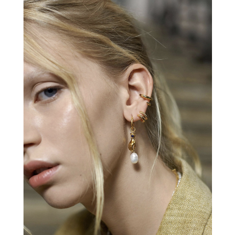★MISSOMA★ HOT ROX MULTI GEMSTONE MEDIUM HOOP EARRINGS MISSOMA Hot Rox Multi Gemstone Medium Hoop Earrings | endource