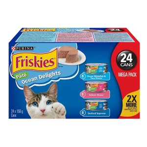 Purina Friskies 慕斯系列猫猫鱼罐头 3种口味 156g大罐*24罐