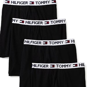 史低价：Tommy Hilfiger 男士平角内裤4件装 黑色小号 性感舒适都要有
