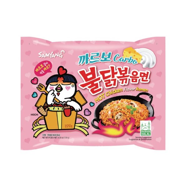 韩国三养火鸡面奶油味速食方便面 130g