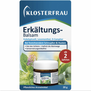 仅€3.5/个Klosterfrau 感冒/通鼻神器 2岁以上就能用 外用治感冒