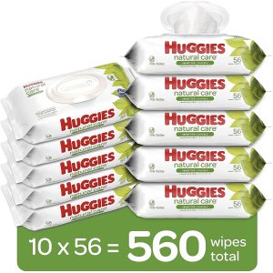 Huggies 好奇天然呵护无香婴儿湿巾560抽 含99%纯水