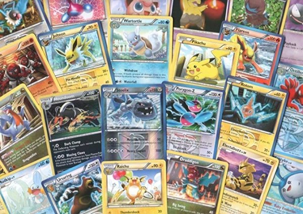 TCG: Random Cards from Every Series, 100 Cards in Each Lot Plus 7 Bonus Free Foil Cards