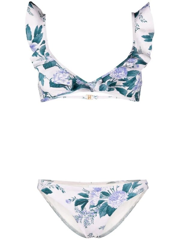 floral two-piece bikini