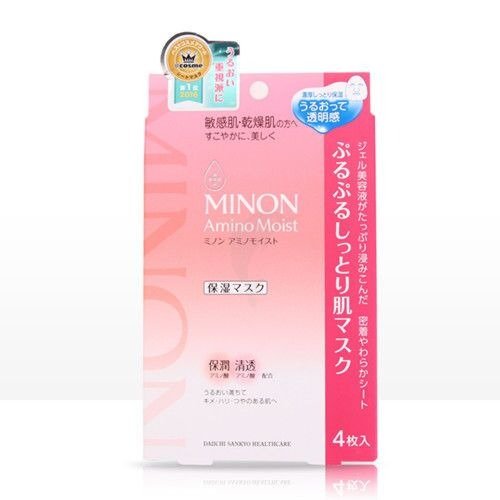 日本MINON蜜浓氨基酸保湿清透面膜 4片装