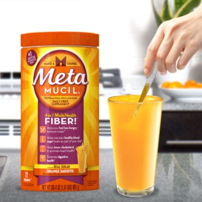 Metamucil 3合1天然膳食纤维粉425克