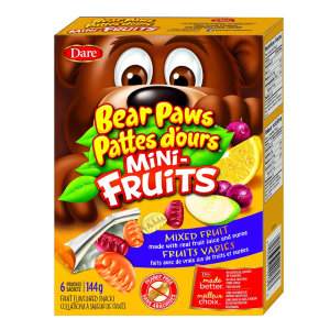 Bear Paws 迷你水果零食软糖 144g 12大盒