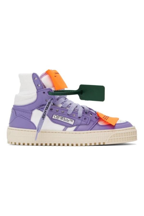 白色 & 紫色 3.0 Off Court 高帮运动鞋