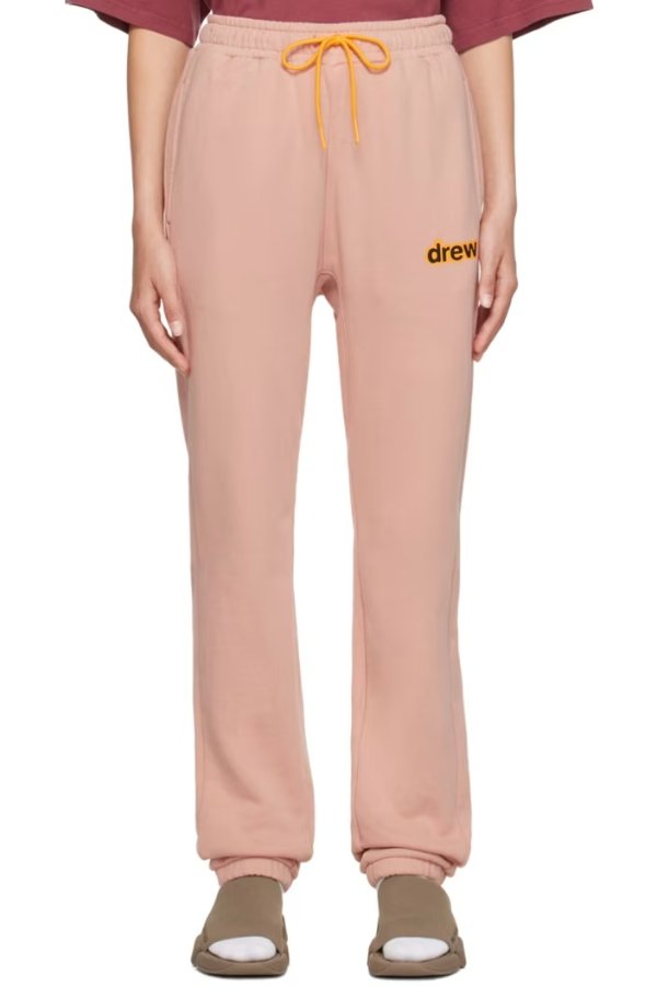 藕粉色 运动裤