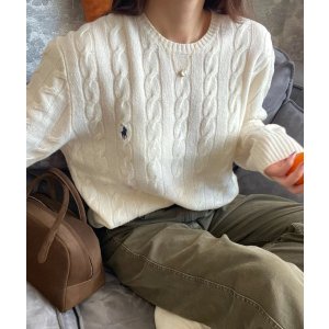 Polo Ralph Lauren图片来源Red@六一小姨，版权属于原作者羊毛麻花针织衫