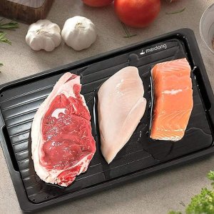 史低价：Meidong 黑科技铝合金快速解冻板 提升烹饪效率