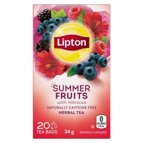 $2.58 下午茶好搭配Lipton 夏日莓果风味花茶 20包 0卡0脂0咖啡因