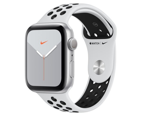 Watch Nike Series 5 (GPS), 44mm Silver Aluminium Case w/ Pure Platinum/Black Nike Sport Band